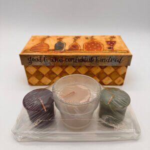 Lang Candles Good Friend Votive Gift Set Vanilla Melon Lilac Country Core